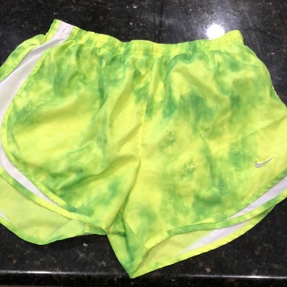 Neon marble green Nike shorts
